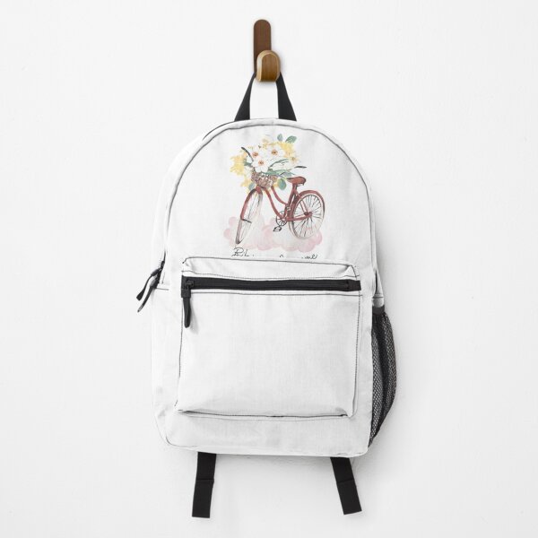 Item preview, Watercolor bike with flower design designed and sold by missionbear.