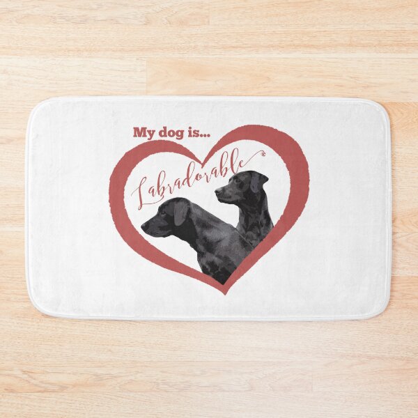 Item preview, Labradorable Black Labrador Retriever in Red Heart Design designed and sold by LifeCrush.