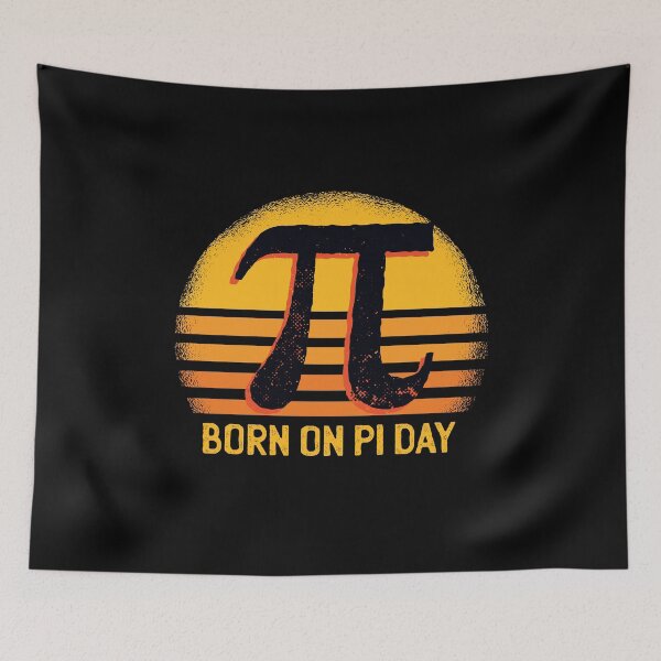 Item preview, Retro Born on Pi Day designed and sold by TamGustam.