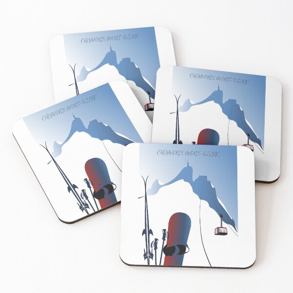 Item preview, Copie de Alps poster Chamonix Mont Blanc Aiguille du Midi designed and sold by leewarddesign.