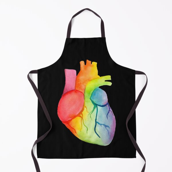 Item preview, Watercolor Rainbow Heart (dark) designed and sold by Alane Fideler.
