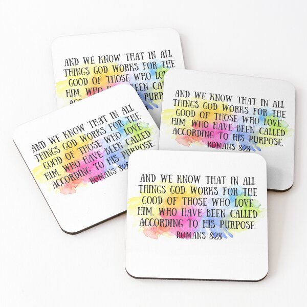 Item preview, Romans 8 28 Inspirational Bible Verse designed and sold by missionbear.
