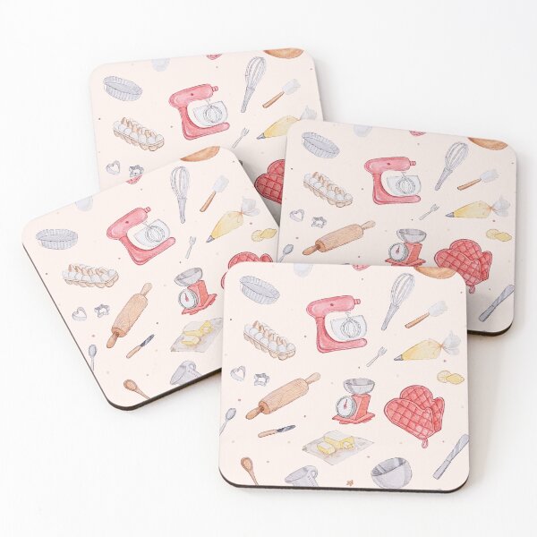 Item preview, Baking supplies pattern designed and sold by DigitalCloud.