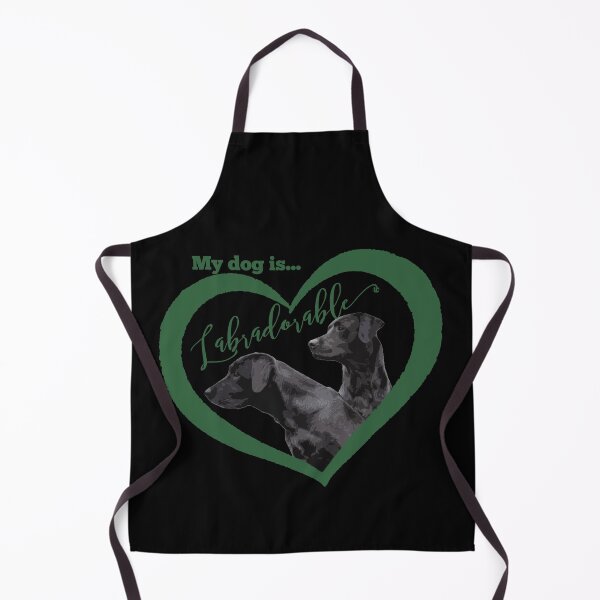 Item preview, Labradorable Black Labrador Retriever in Green Heart Design designed and sold by LifeCrush.