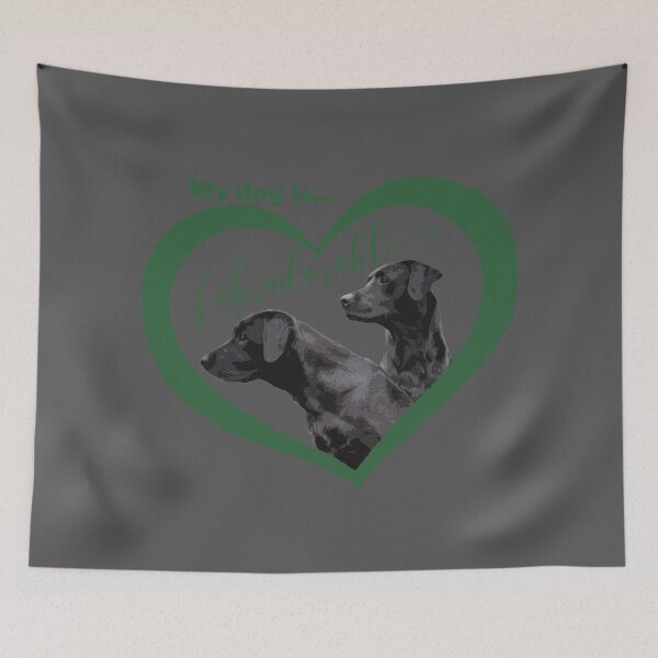 Item preview, Labradorable Black Labrador Retriever in Green Heart Design designed and sold by LifeCrush.