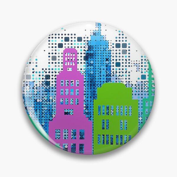 Item preview, Skycraper colorful graphic,  designed and sold by Nostrathomas66.