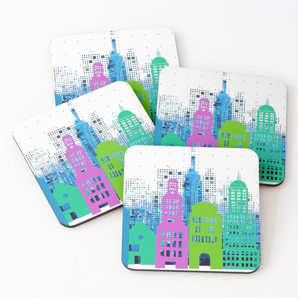 Item preview, Skycraper colorful graphic,  designed and sold by Nostrathomas66.