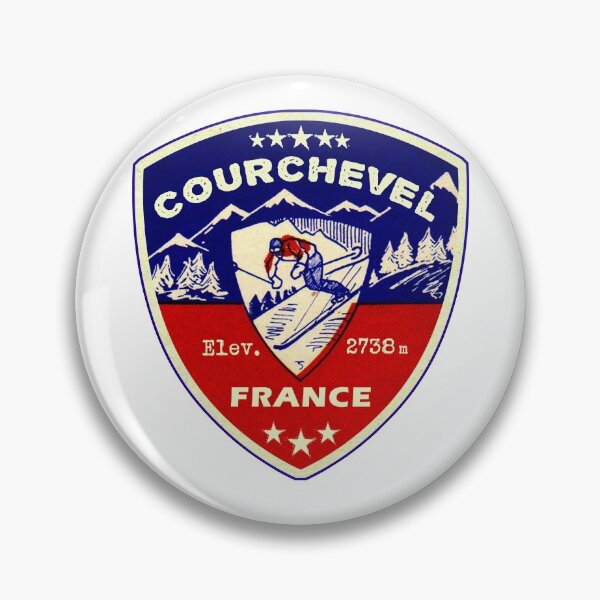 Item preview, Courchevel France Skiing Ski Mountains Skier designed and sold by DESTINATIONS DECAL.