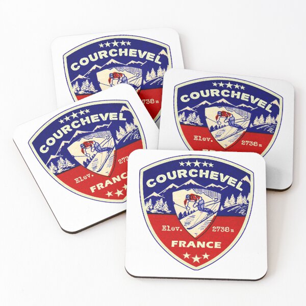 Item preview, Courchevel France Skiing Ski Mountains Skier designed and sold by DESTINATIONS DECAL.