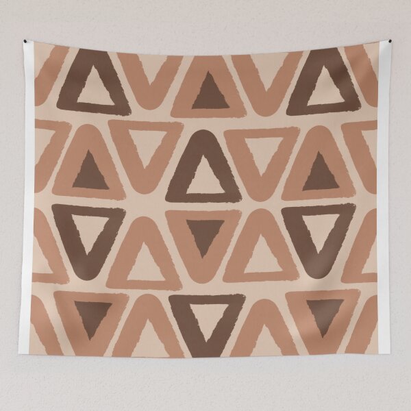 Item preview,  BROWN TRIANGLE PATTERN  designed and sold by RetroPlaceee.