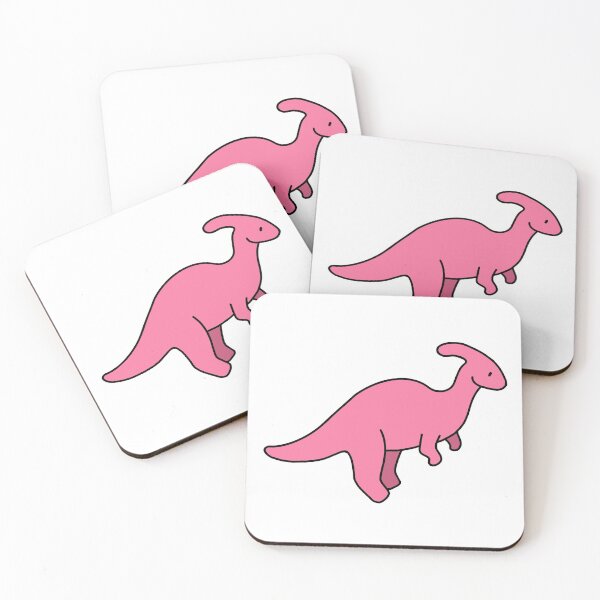 Item preview, Adorable Pink Parasaurolophus Dinosaur designed and sold by bassoongirl123.