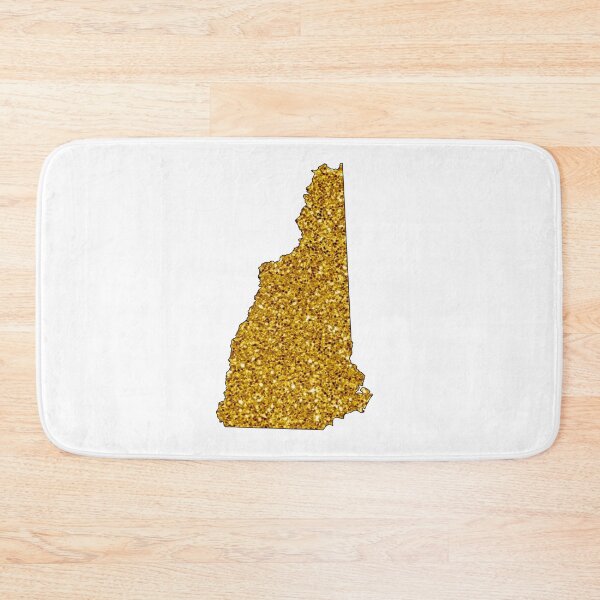 Item preview, Glittery Gold New Hampshire Design designed and sold by mdubin.