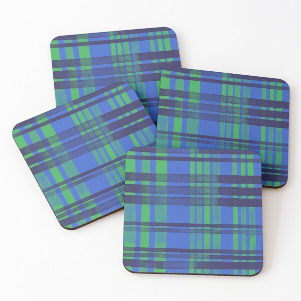 Item preview, GREEN BLUE PLAID FLANNEL  PATTERN  designed and sold by RetroPlaceee.