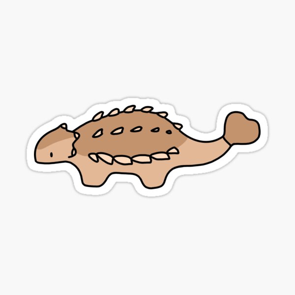 Little Spiky Ankylosaurus Dinosaur Sticker