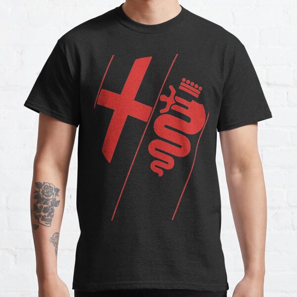 Alfa Romeo Schrägstreifen (rot) Classic T-Shirt