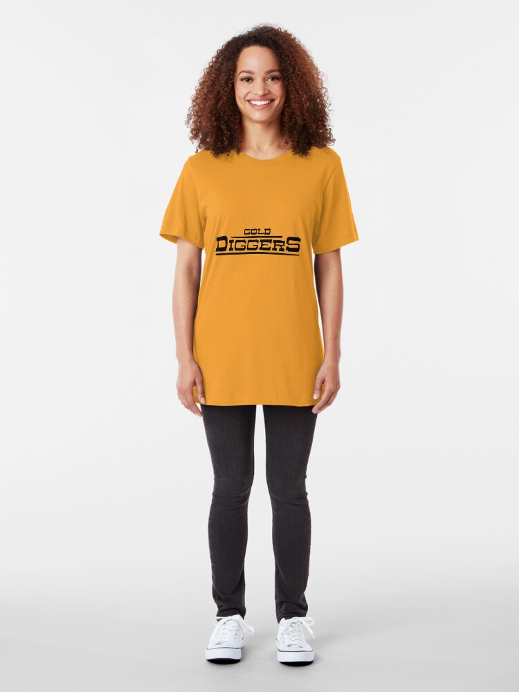 Alternate view of BRDL "Gold Diggers" Logo - Clothing, Pillows, Posters and MORE Slim Fit T-Shirt
