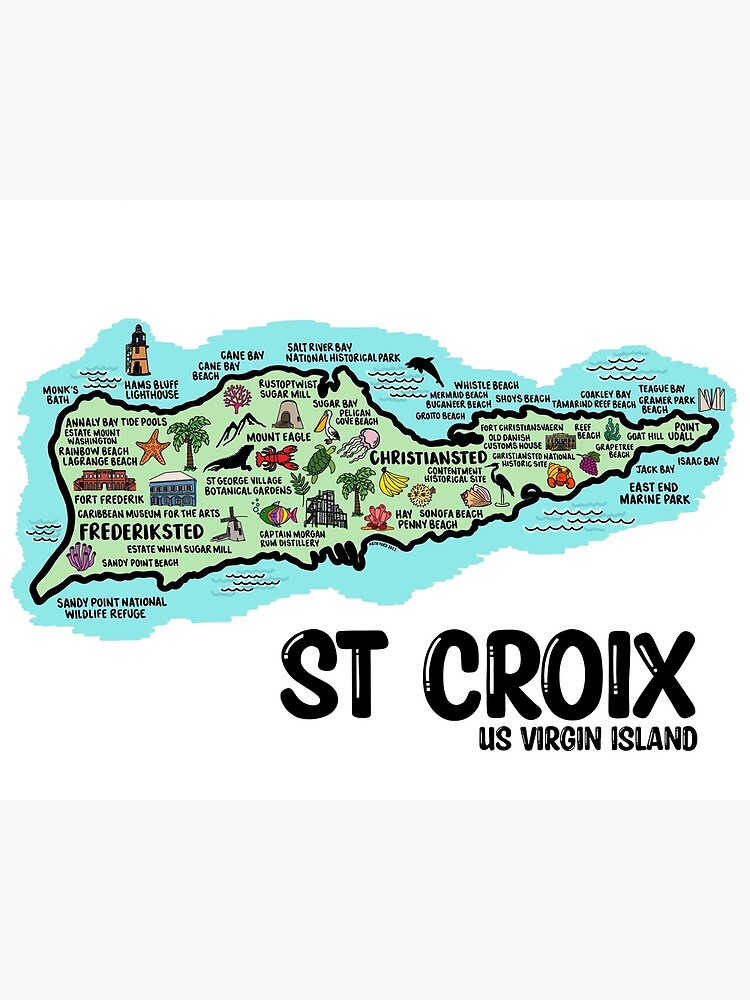 mapa de st croix usvi