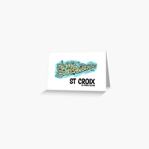 Item preview, St Croix Map Art designed and sold by fiberandgloss.