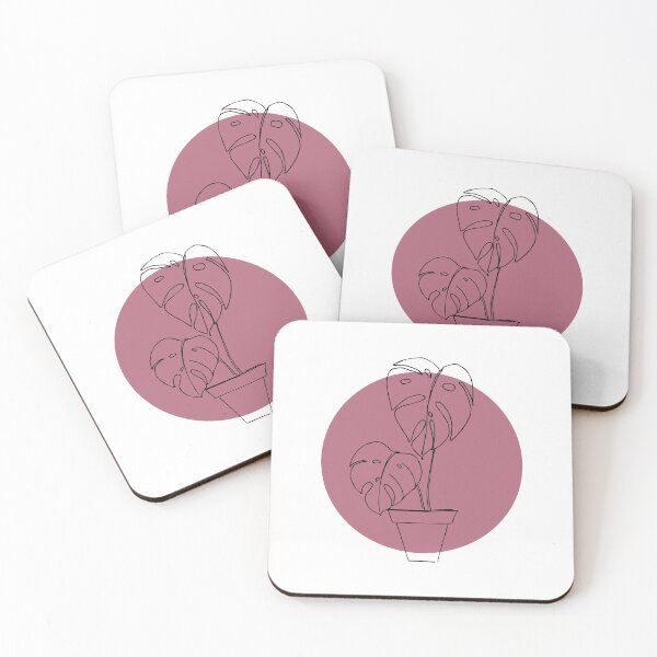 Item preview, Monstera Minimal Line Art designed and sold by CozyKTCat.