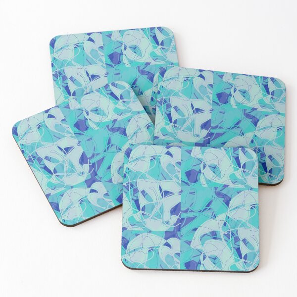 Item preview, Forest green and blue leaves designed and sold by MentaLee.