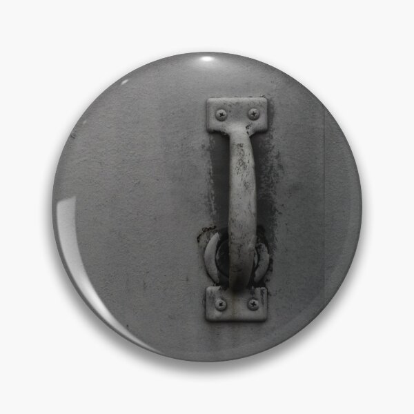 Item preview, artistic close up of closed grey metal door designed and sold by Stephen Orsillo.