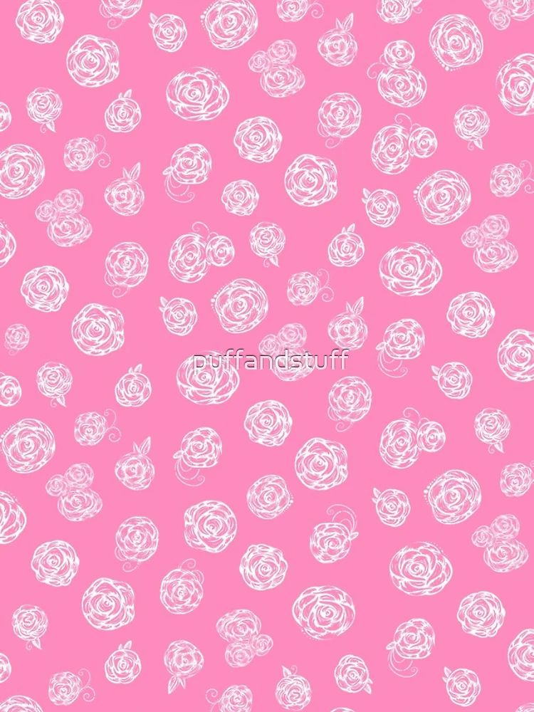 Thumbnail 5 of 5, iPhone Case, Pink Roses designed and sold by puffandstuff.