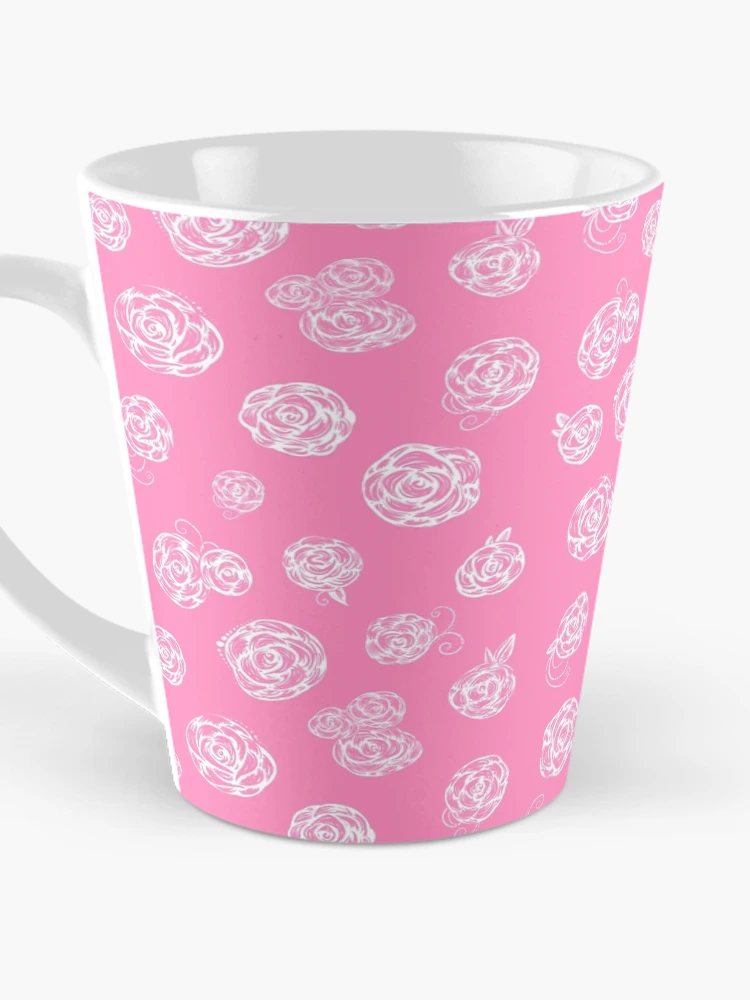 Thumbnail 3 of 4, Coffee Mug, Pink Roses designed and sold by puffandstuff.