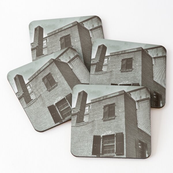 Item preview, Back of Old Brick Store Building With Chimney in Boston Massachusetts designed and sold by Stephen Orsillo.