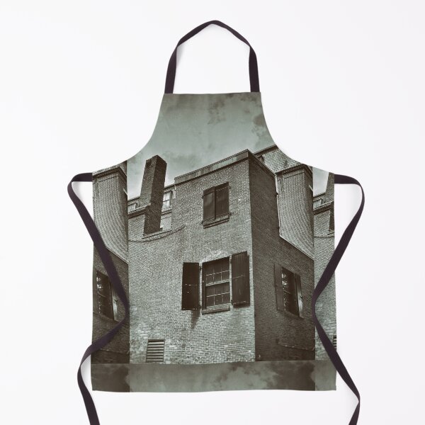 Item preview, Back of Old Brick Store Building With Chimney in Boston Massachusetts designed and sold by Stephen Orsillo.