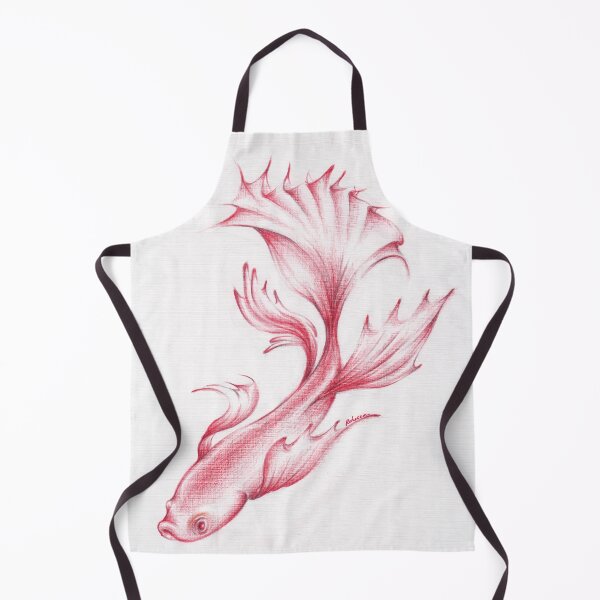 Item preview, Coral Queen - Betta Fighting Fish Drawing designed and sold by Rebecca Rees.