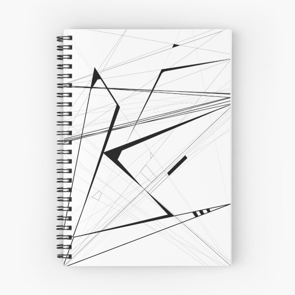 Item preview, black Abstract Geometric and perspective designed and sold by happy gift art.