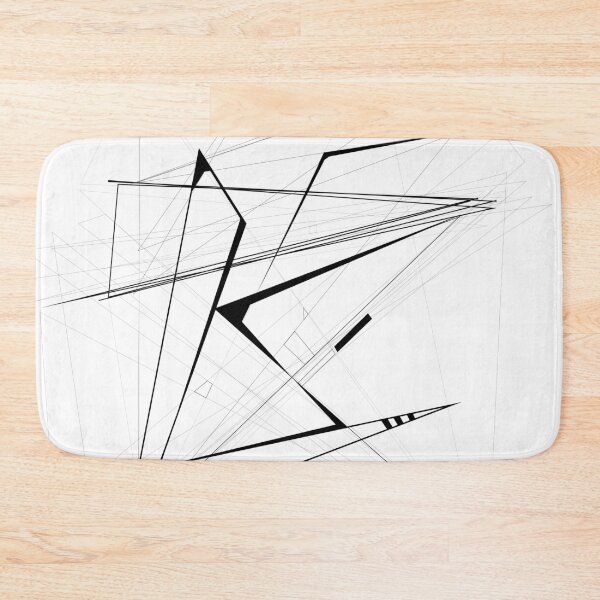 Item preview, black Abstract Geometric and perspective designed and sold by happy gift art.