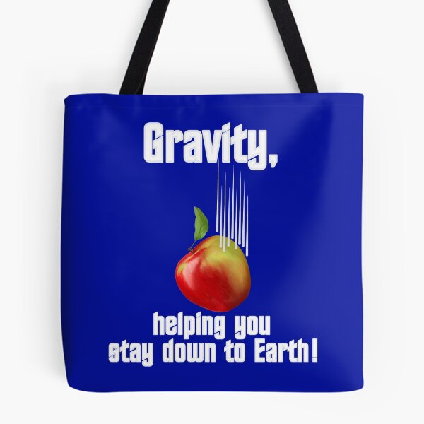 Item preview, Gravity, helping you stay down to Earth - white writing designed and sold by Kestrelle.