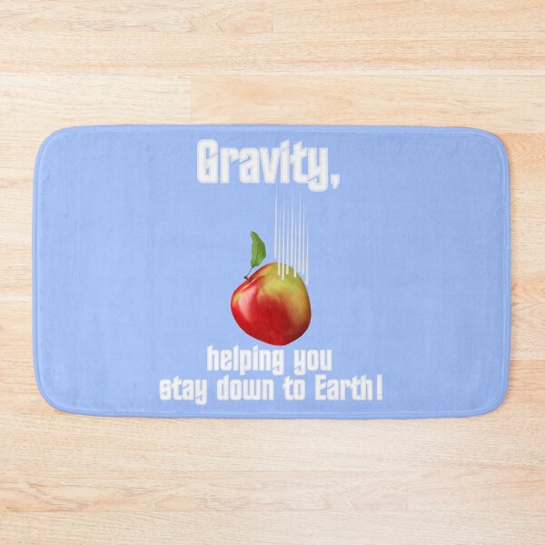 Item preview, Gravity, helping you stay down to Earth - white writing designed and sold by Kestrelle.