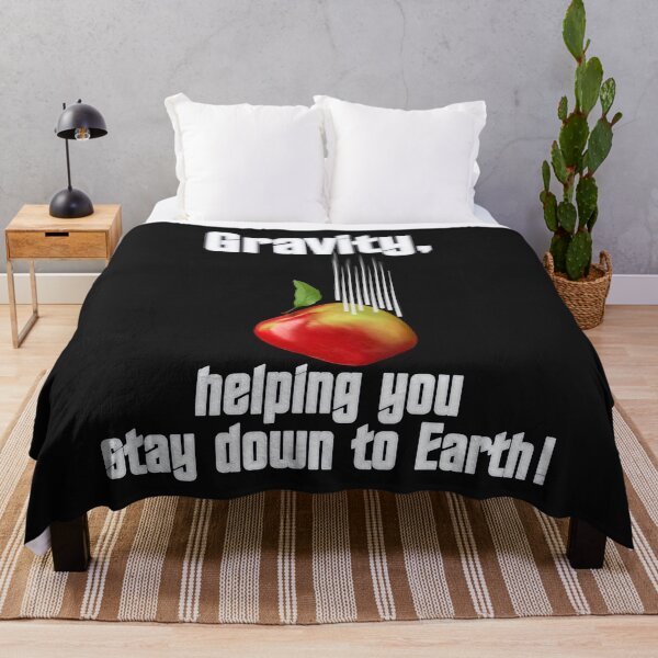 Item preview, Gravity, helping you stay down to Earth - white writing designed and sold by Kestrelle.