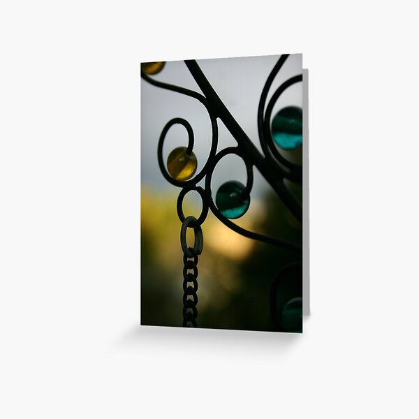Wrought Iron Wind Chime Greeting Card