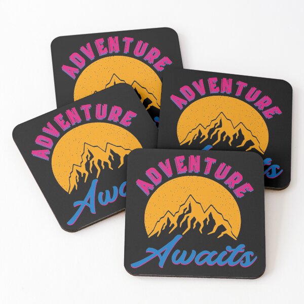 Item preview, Adventure Awaits Outdoors Camping Hiking designed and sold by PBSMondo.