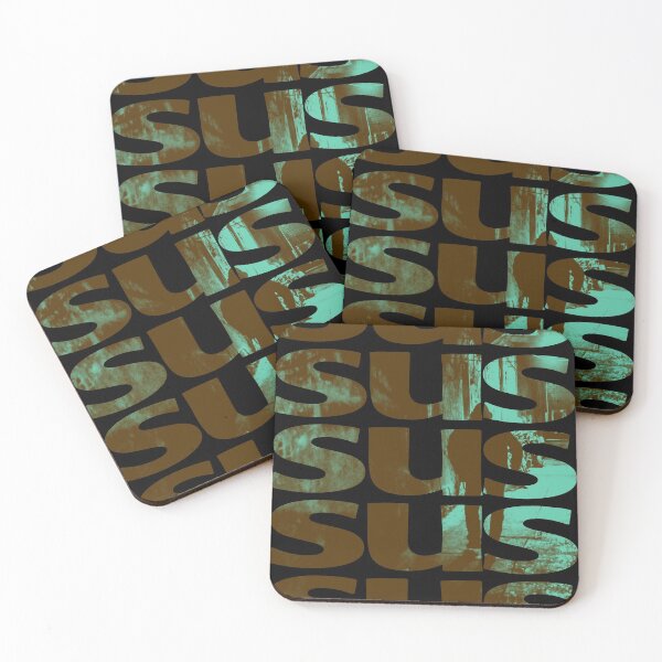 Item preview, SUS Pretty Sus Retro Brown Blue designed and sold by Milizabeth.