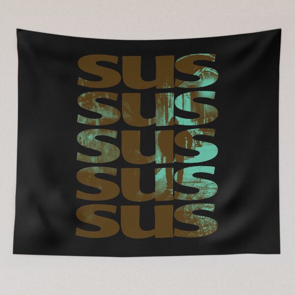 Item preview, SUS Pretty Sus Retro Brown Blue designed and sold by Milizabeth.