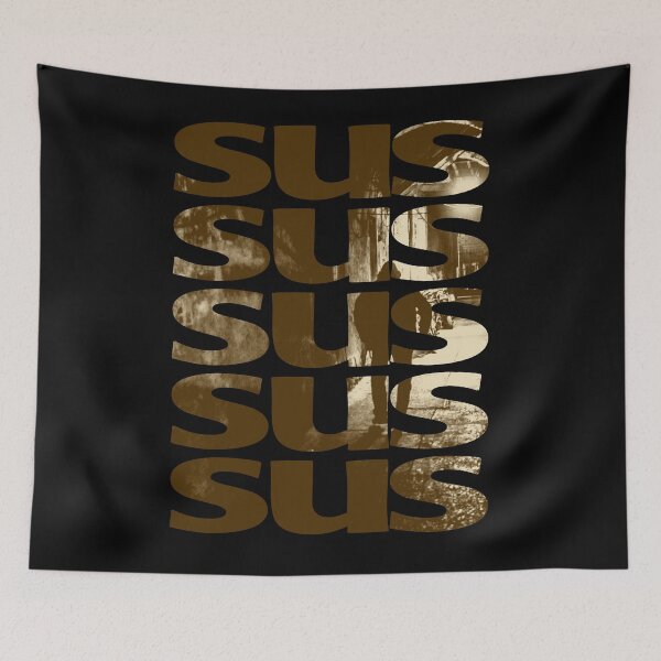 Item preview, SUS Kinda Sus Retro Brown Beige designed and sold by Milizabeth.