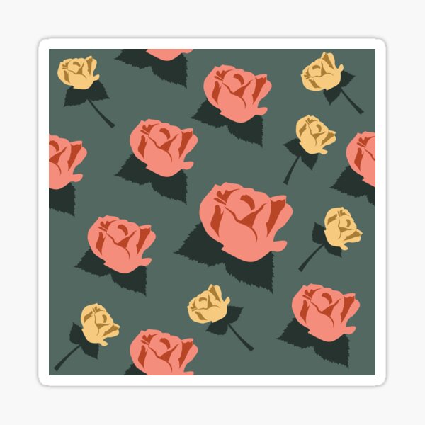 Rose Pattern Sticker