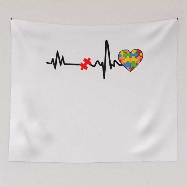 Item preview, Autism heartbeat love designed and sold by eiwo87.