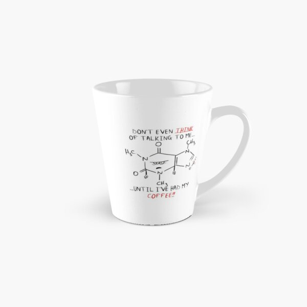 ChemScrapes Grumpier Caffeine Chemistry Cartoon Tall Mug