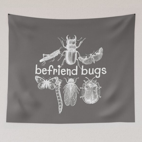 Item preview, Befriend Bugs Multi Insect Line Drawing Design designed and sold by EarthArtDesigns.