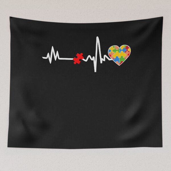 Item preview, Autism heartbeat love puzzle designed and sold by eiwo87.