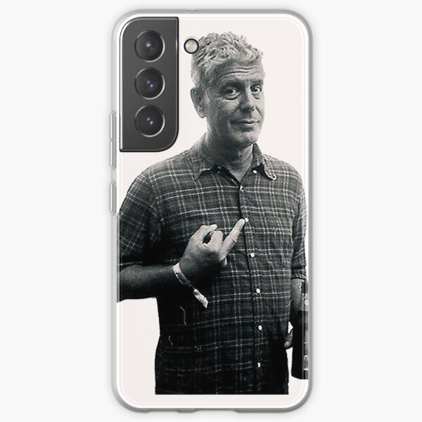 Anthony Bourdain Middle Finger Black & White Samsung Galaxy Soft Case
