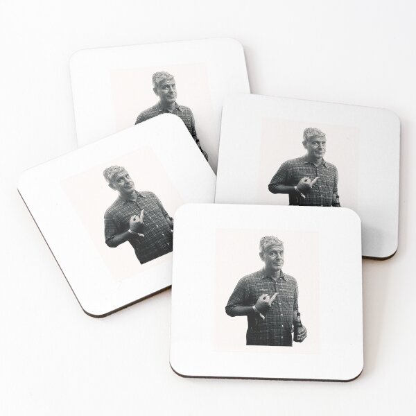 Item preview, Anthony Bourdain Middle Finger Black & White designed and sold by PickleBearLove.