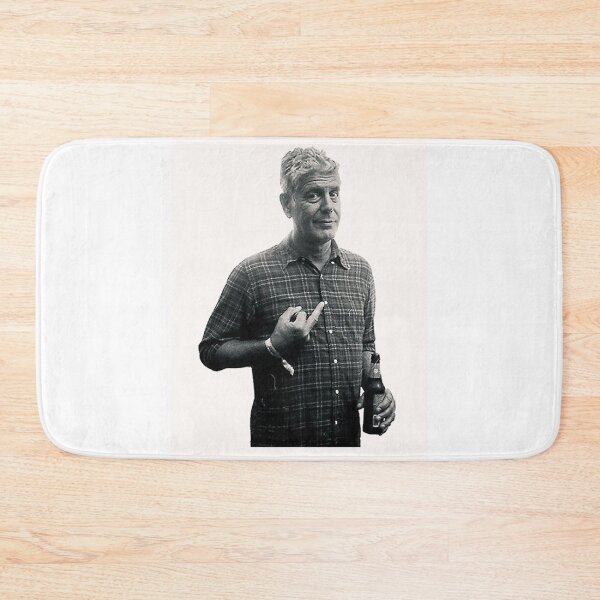Item preview, Anthony Bourdain Middle Finger Black & White designed and sold by PickleBearLove.