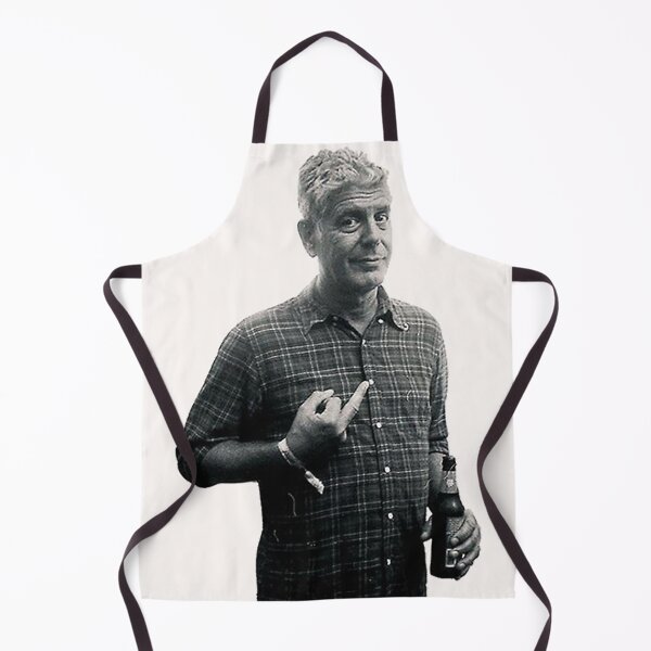 Item preview, Anthony Bourdain Middle Finger Black & White designed and sold by PickleBearLove.
