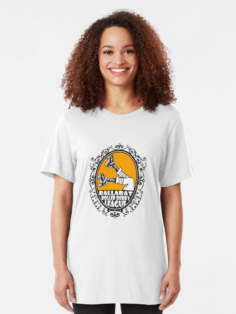 Alternate view of Ballarat Roller Derby League - Clothing, Pillows & Tote Bags Slim Fit T-Shirt